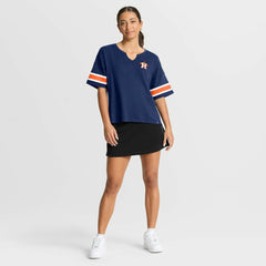 Houston Astros Women's Curl Route T-Shirt - Navy