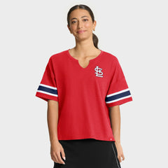 St. Louis Cardinals Women's Curl Route T-Shirt - Red