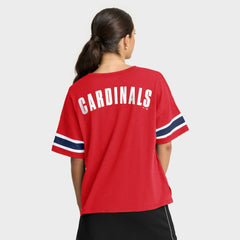 St. Louis Cardinals Women's Curl Route T-Shirt - Red