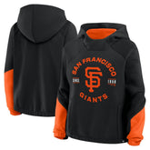San Francisco Giants Women's Oversized Time to Win Pullover Hoodie - Black