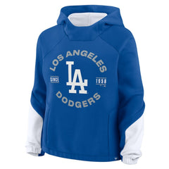 Los Angeles Dodgers Women's Oversized Time to Win Pullover Hoodie - Royal