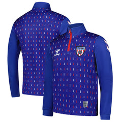 Sunderland Hummel Away Pre-Match Half Zip - Blue discount