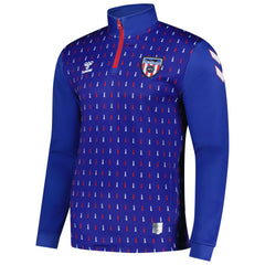 Sunderland Hummel Away Pre-Match Half Zip - Blue discount