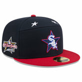 Chicago White Sox 2025 MLB All-Star Game Workout Side Patch 59FIFTY Fitted Hat - Navy/Red | New Era