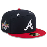 Atlanta Braves 2025 MLB All-Star Game Side Patch 59FIFTY Fitted Hat - Navy/Red | New Era