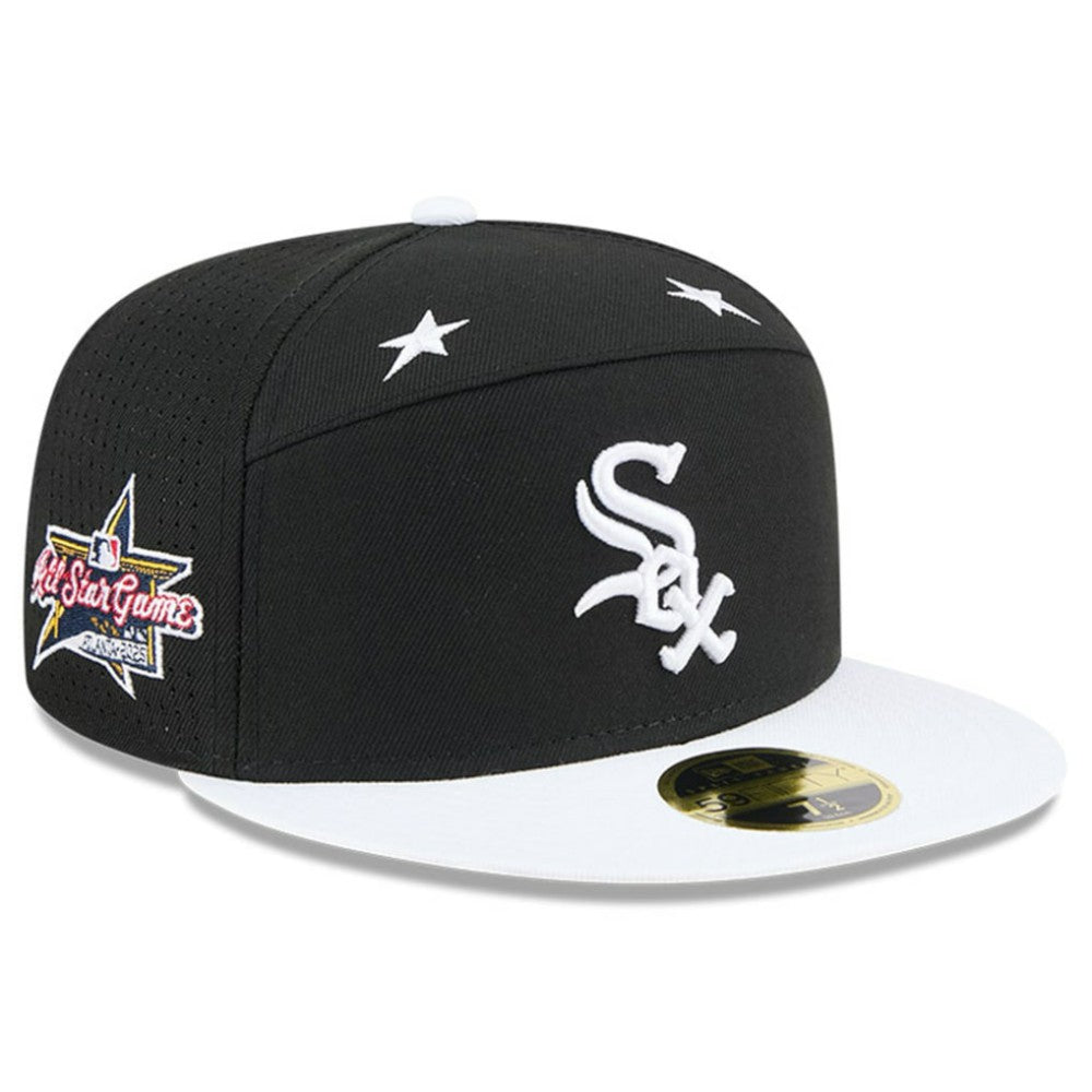 Chicago White Sox 2025 MLB All-Star Game Side Patch 59FIFTY Fitted Hat - Black/White | New Era