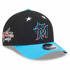 Miami Marlins 2025 MLB All-Star Game 9FORTY M-Crown Adjustable Hat - Black/Blue | New Era