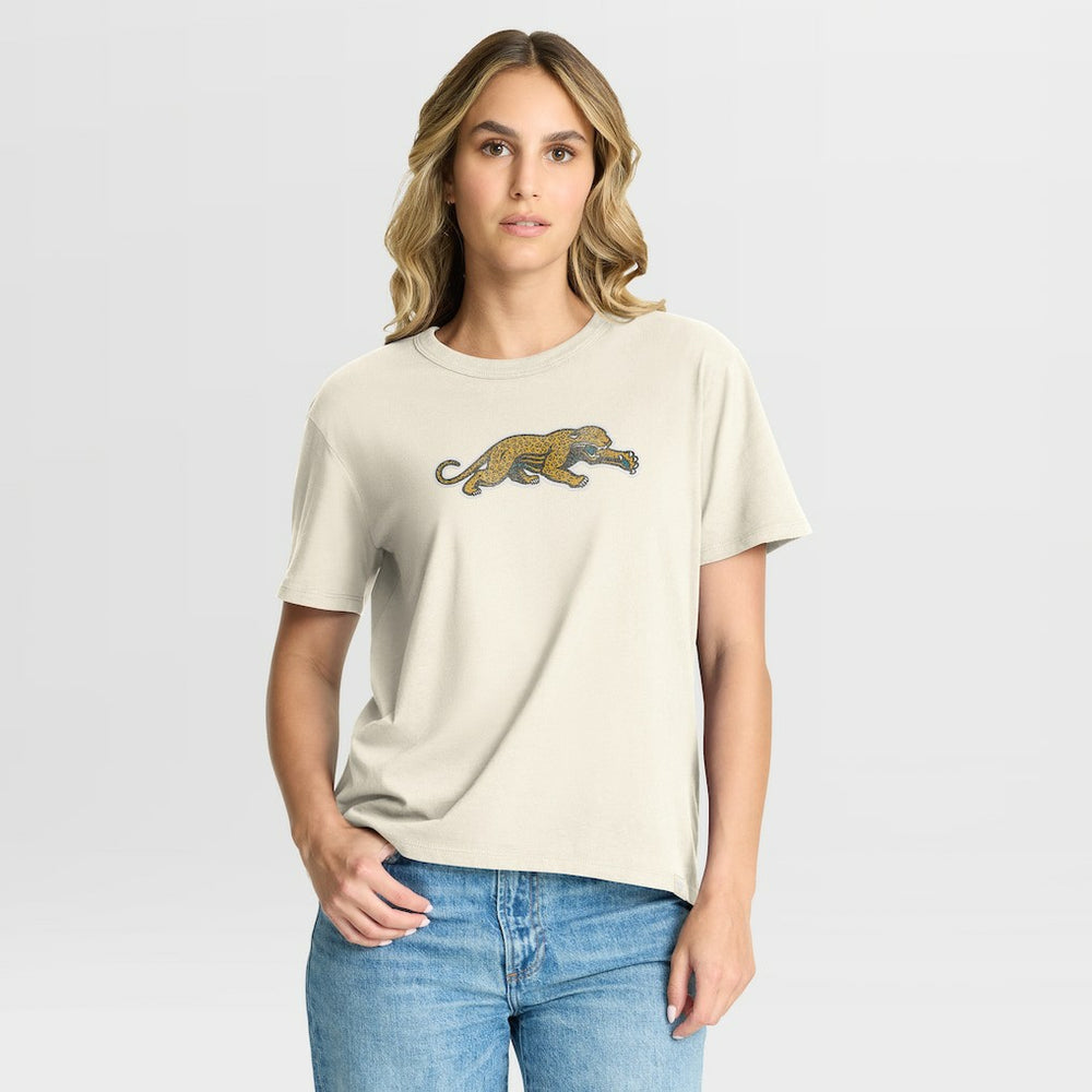 Jacksonville Jaguars Women's Dove Legacy T-Shirt - Cream discount
