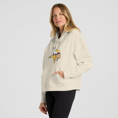 Minnesota Vikings Women's Dove Legacy Pullover Hoodie - Cream sale