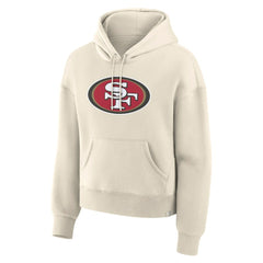 San Francisco 49ers Women's Dove Legacy Pullover Hoodie - Cream cheap