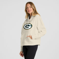 Green Bay Packers Women's Dove Legacy Pullover Hoodie - Cream online