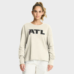 Atlanta Falcons Women's Dove Legacy Long Sleeve T-Shirt - Cream on sale