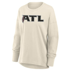 Atlanta Falcons Women's Dove Legacy Long Sleeve T-Shirt - Cream on sale