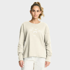 Carolina Panthers Women's Dove Legacy Long Sleeve T-Shirt - Cream on sale