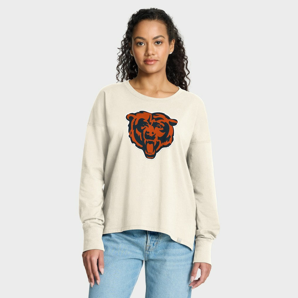 Chicago Bears Women's Dove Legacy Long Sleeve T-Shirt - Cream outlet
