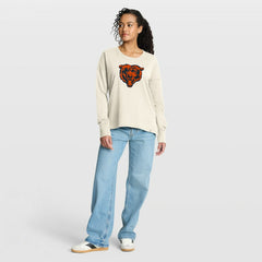 Chicago Bears Women's Dove Legacy Long Sleeve T-Shirt - Cream outlet