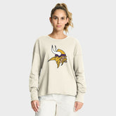 Minnesota Vikings Women's Dove Legacy Long Sleeve T-Shirt - Cream discount