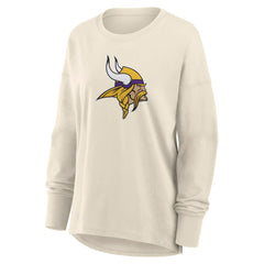 Minnesota Vikings Women's Dove Legacy Long Sleeve T-Shirt - Cream discount