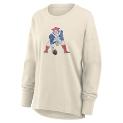 New England Patriots Women's Dove Legacy Long Sleeve T-Shirt - Cream outlet