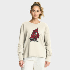 Tampa Bay Buccaneers Women's Dove Legacy Long Sleeve T-Shirt - Cream on sale