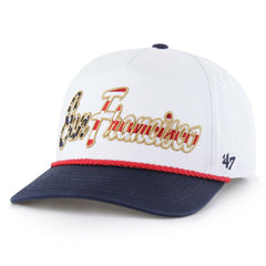 San Francisco Giants Patriotic Overhand Hitch Adjustable Hat - White | 47 brand