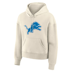 Detroit Lions Women's Dove Legacy Pullover Hoodie - Cream discount