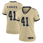 Alvin Kamara New Orleans Saints Women's Gameday Golds Alternate Game Player Jersey - Gold | Nike for sale