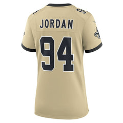 Cameron Jordan New Orleans Saints Women's Gameday Golds Alternate Game Player Jersey - Gold | Nike for sale