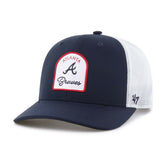 Atlanta Braves Gimmie Golf Trucker Adjustable Hat - Navy | 47 brand