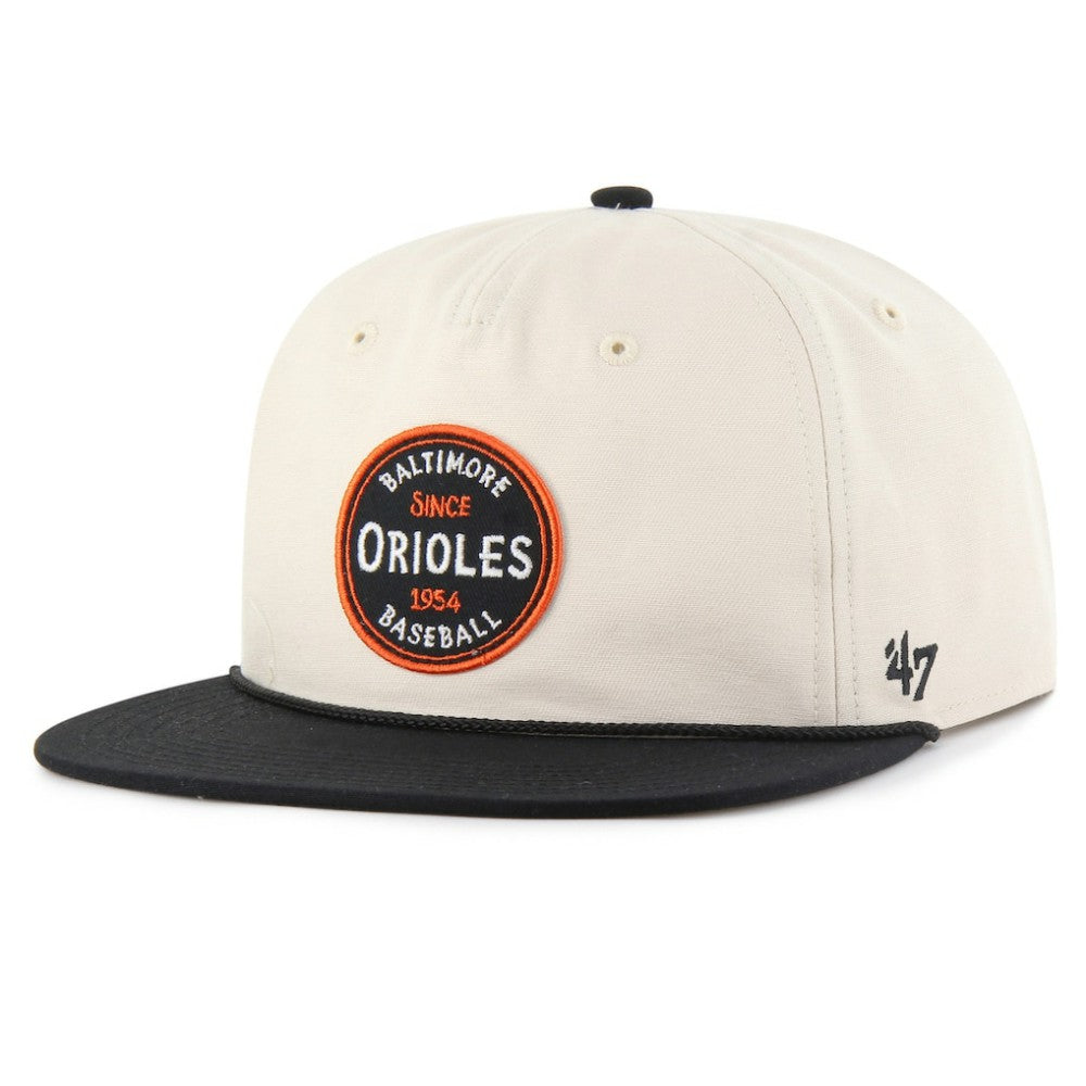 Baltimore Orioles Payson Captain Snapback Hat - Natural | 47 brand