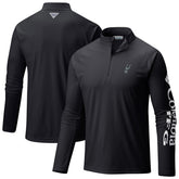 San Antonio Spurs Terminal Tackle Raglan Omni-Shade Quarter-Zip Jacket - Black | Columbia sale