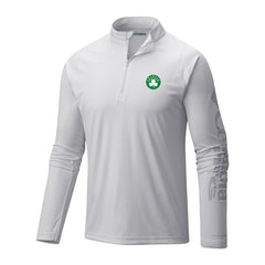 Boston Celtics Terminal Tackle Raglan Omni-Shade Quarter-Zip Jacket - White | Columbia on sale