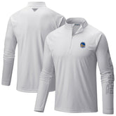 Golden State Warriors Terminal Tackle Raglan Omni-Shade Quarter-Zip Jacket sale - White | Columbia discount