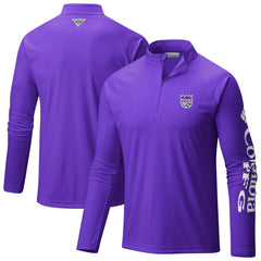 Sacramento Kings Terminal Tackle Raglan Omni-Shade Quarter-Zip Jacket - Purple | Columbia cheap