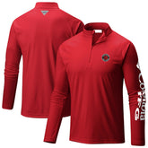 Toronto Raptors Terminal Tackle Raglan Omni-Shade Quarter-Zip Jacket - Red | Columbia for sale