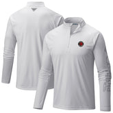 Toronto Raptors Terminal Tackle Raglan Omni-Shade Quarter-Zip Jacket - White | Columbia shop