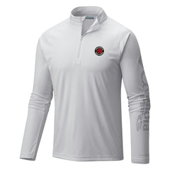 Toronto Raptors Terminal Tackle Raglan Omni-Shade Quarter-Zip Jacket - White | Columbia shop