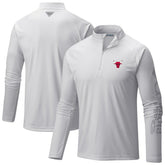Chicago Bulls Terminal Tackle Raglan Omni-Shade Quarter-Zip Jacket - White | Columbia online