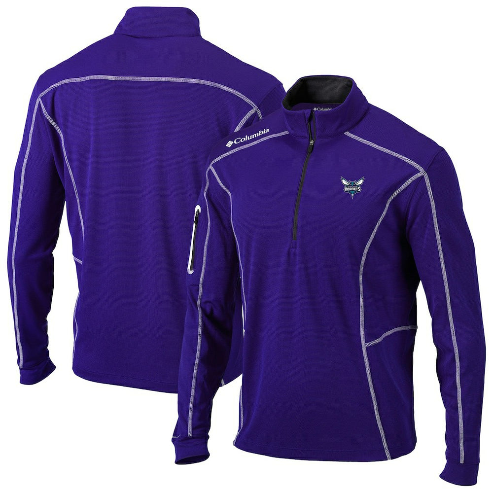 Charlotte Hornets Omni-Wick Shotgun Quarter-Zip Pullover - Purple | Columbia for sale