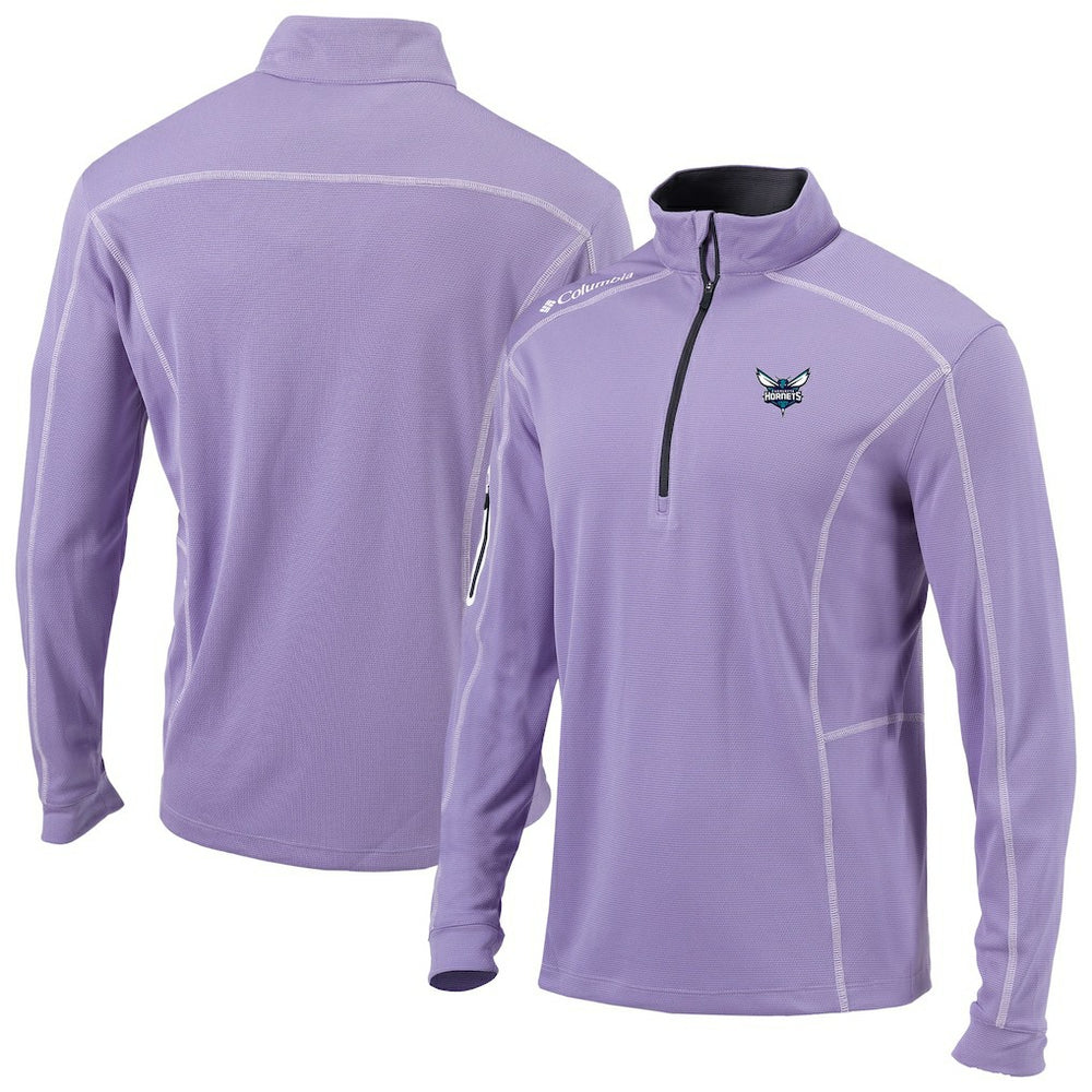 Charlotte Hornets Omni-Wick Shotgun Quarter-Zip Pullover - Lavender | Columbia shop
