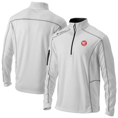 Atlanta Hawks Omni-Wick Shotgun Quarter-Zip Pullover - White | Columbia for sale