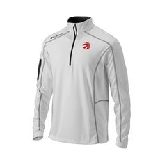 Toronto Raptors Omni-Wick Shotgun Quarter-Zip Pullover - White | Columbia outlet