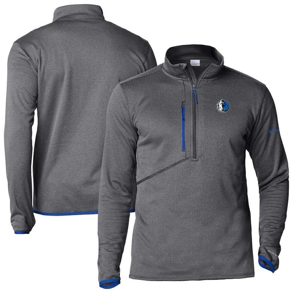 Dallas Mavericks Park View Half-Zip Top sale - Gray | Columbia outlet