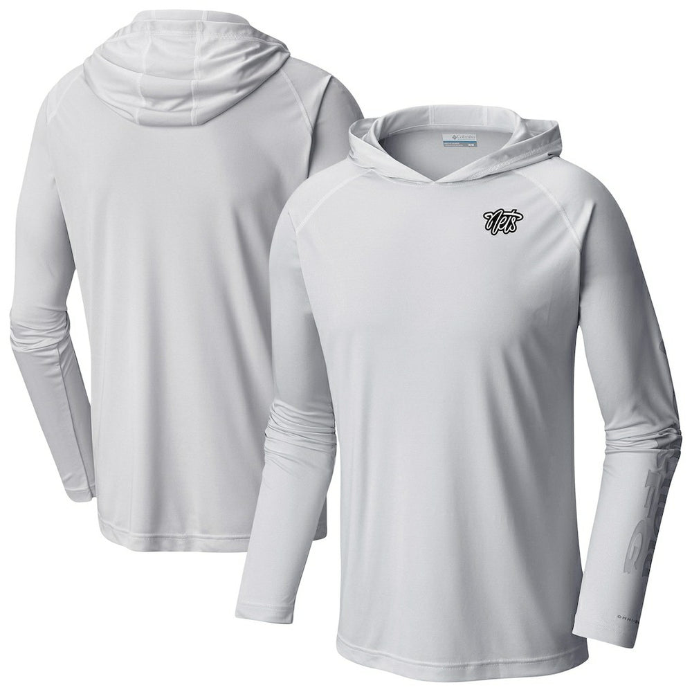 Brooklyn Nets Terminal Tackle Long Sleeve Hoodie T-Shirt - White | Columbia sale