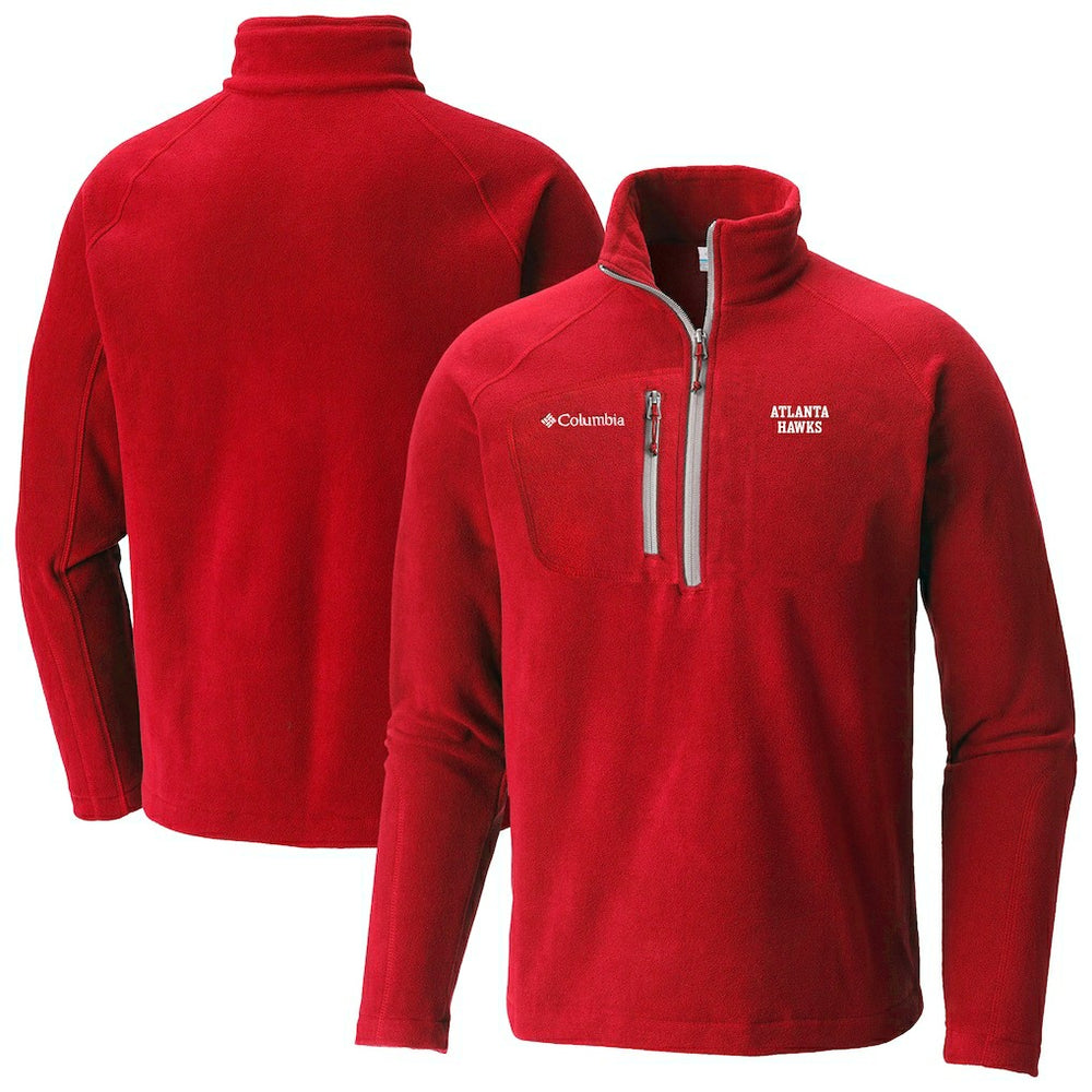 Atlanta Hawks Fast Trek III Half-Zip Fleece Pullover - Red | Columbia cheap