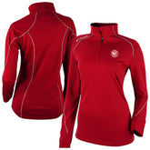 Atlanta Hawks Women's Omni-Wick Shotgun 2.0 Quarter-Zip Pullover Top - Red | Columbia outlet