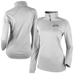 San Antonio Spurs Women's Omni-Wick Shotgun 2.0 Quarter-Zip Pullover Top - Heather Gray | Columbia outlet