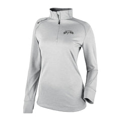 San Antonio Spurs Women's Omni-Wick Shotgun 2.0 Quarter-Zip Pullover Top - Heather Gray | Columbia outlet