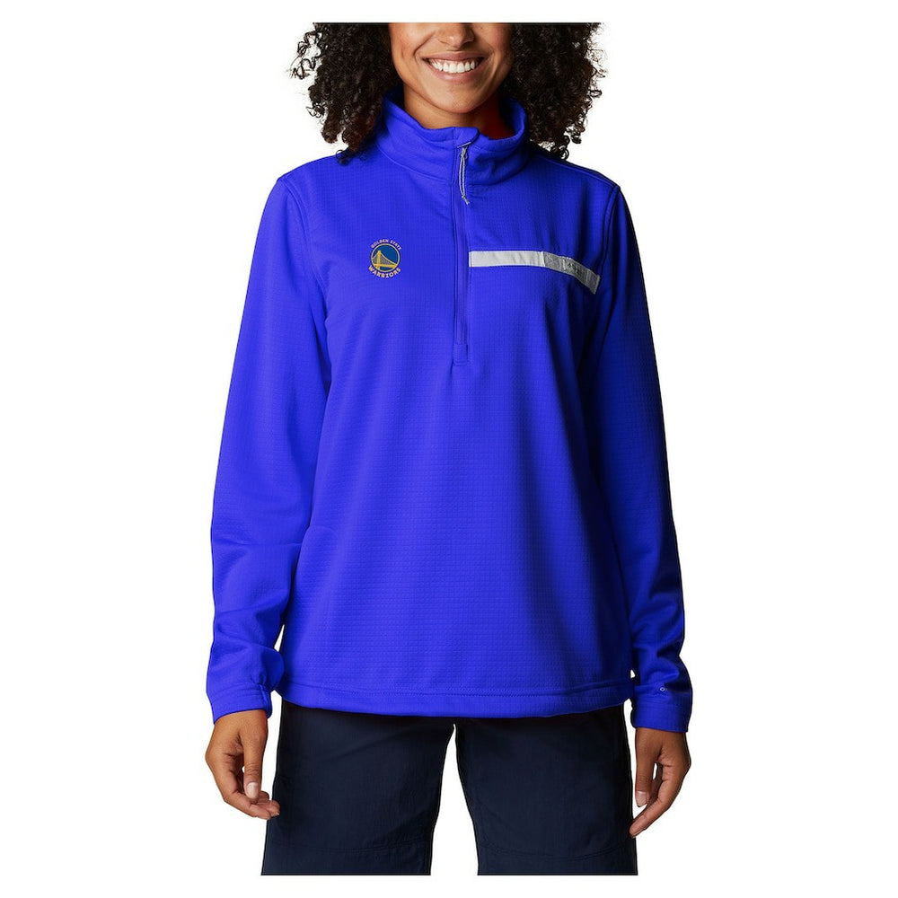 Golden State Warriors Women's Skiff Guide Fleece Pullover Top sale - Royal | Columbia cheap