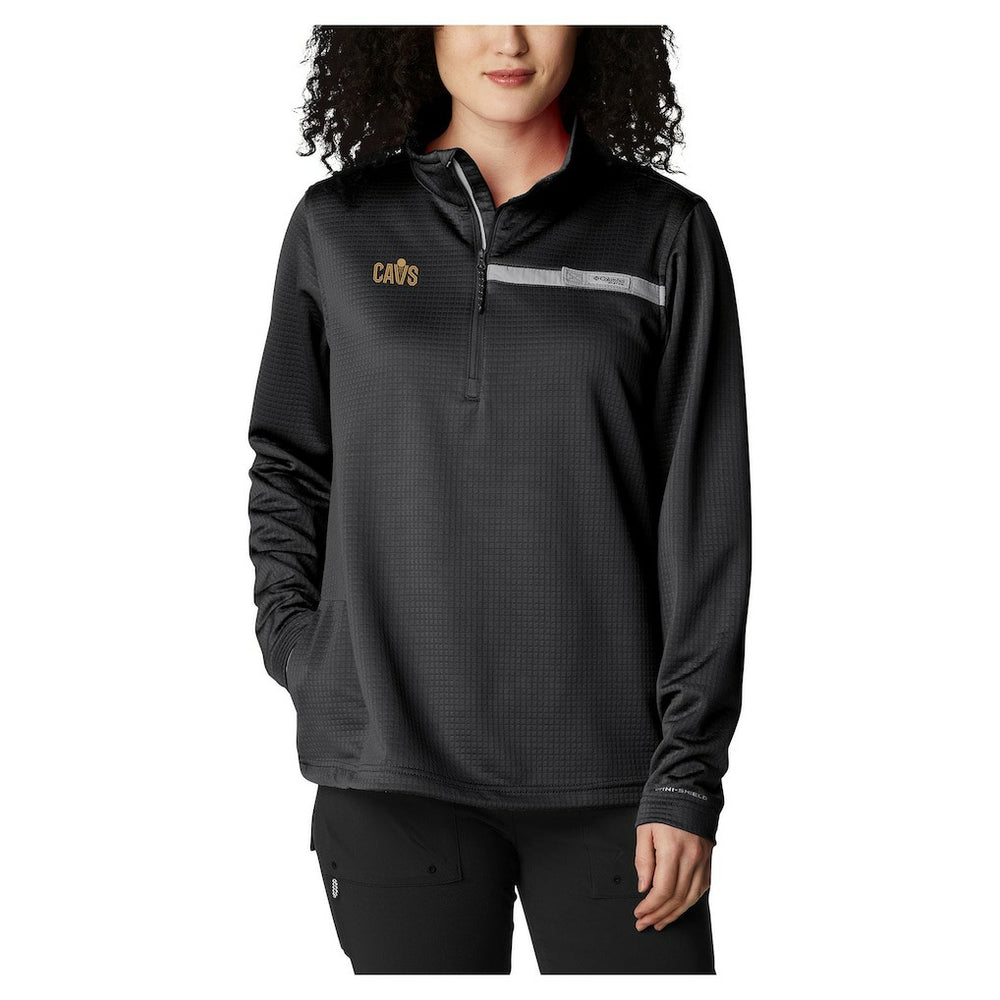 Cleveland Cavaliers Women's Skiff Guide Fleece Pullover Top sale - Black | Columbia for sale